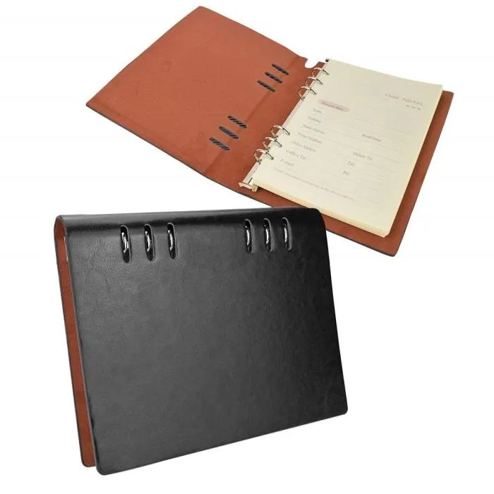 6 Ring Hard Cover PU A5 Leather Diary 6 Ring Hard Cover PU A5 Leather Diary