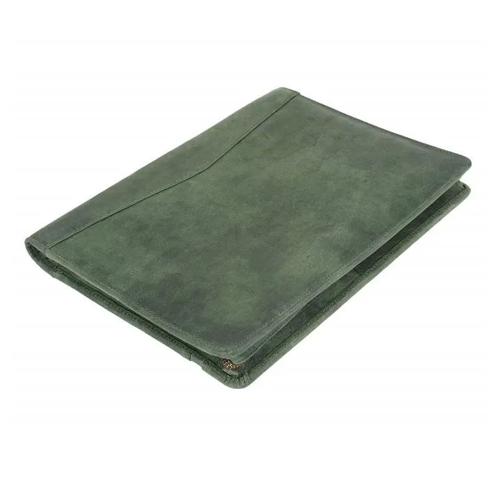 A4 Mens Use PU Leather Zip Folder