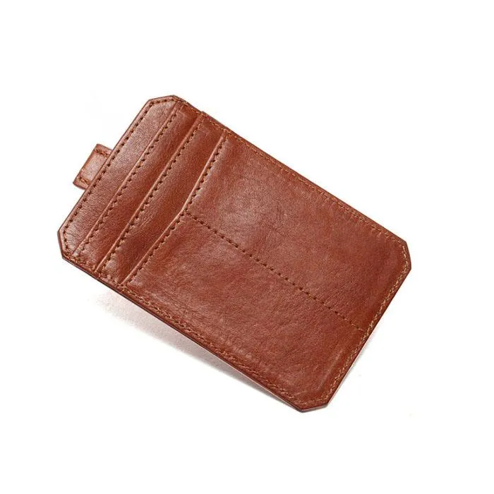 Faux Leather Man Pocket Card Wallet
