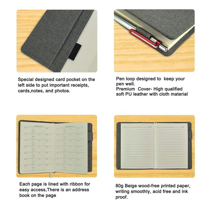 Small Hardcover PU Leather Travel Diary Small Hardcover PU Leather Travel Diary